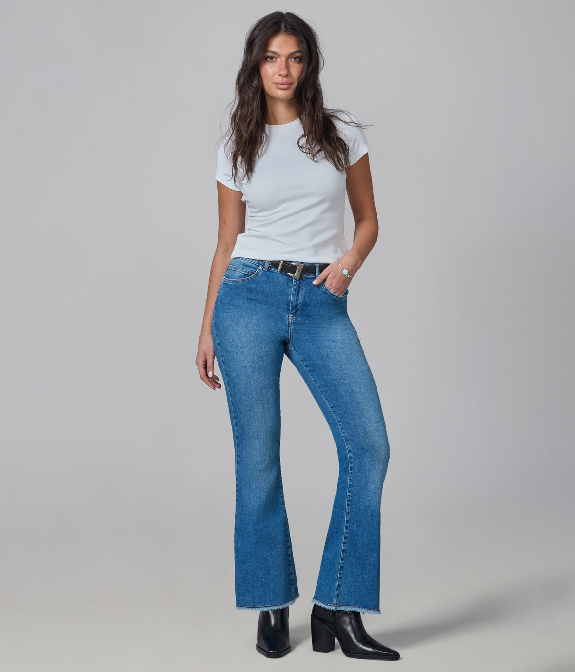 ALICE-MDL High Rise Flare Jeans