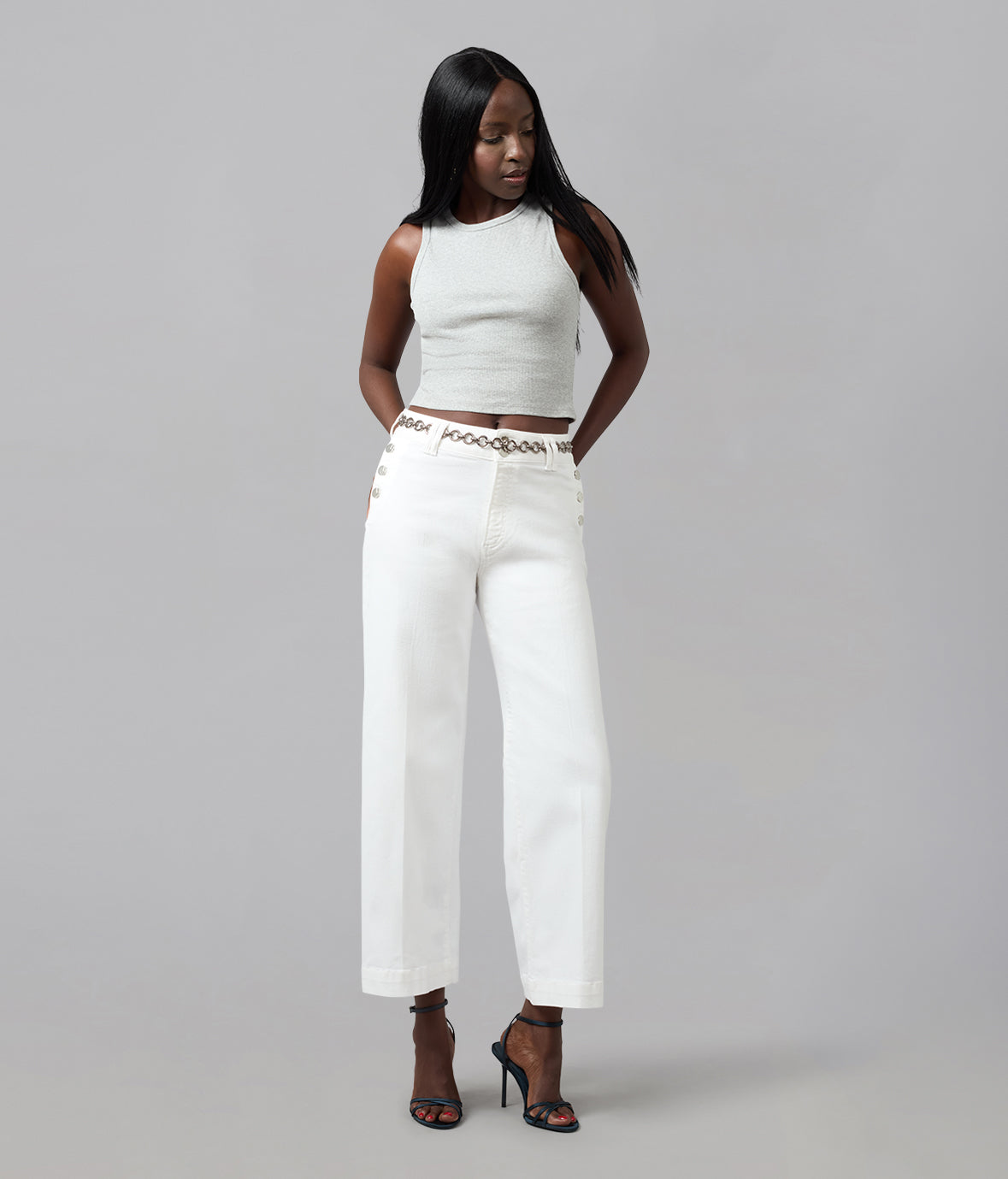 COLETTE-OWHT High Rise Wide Leg Jeans