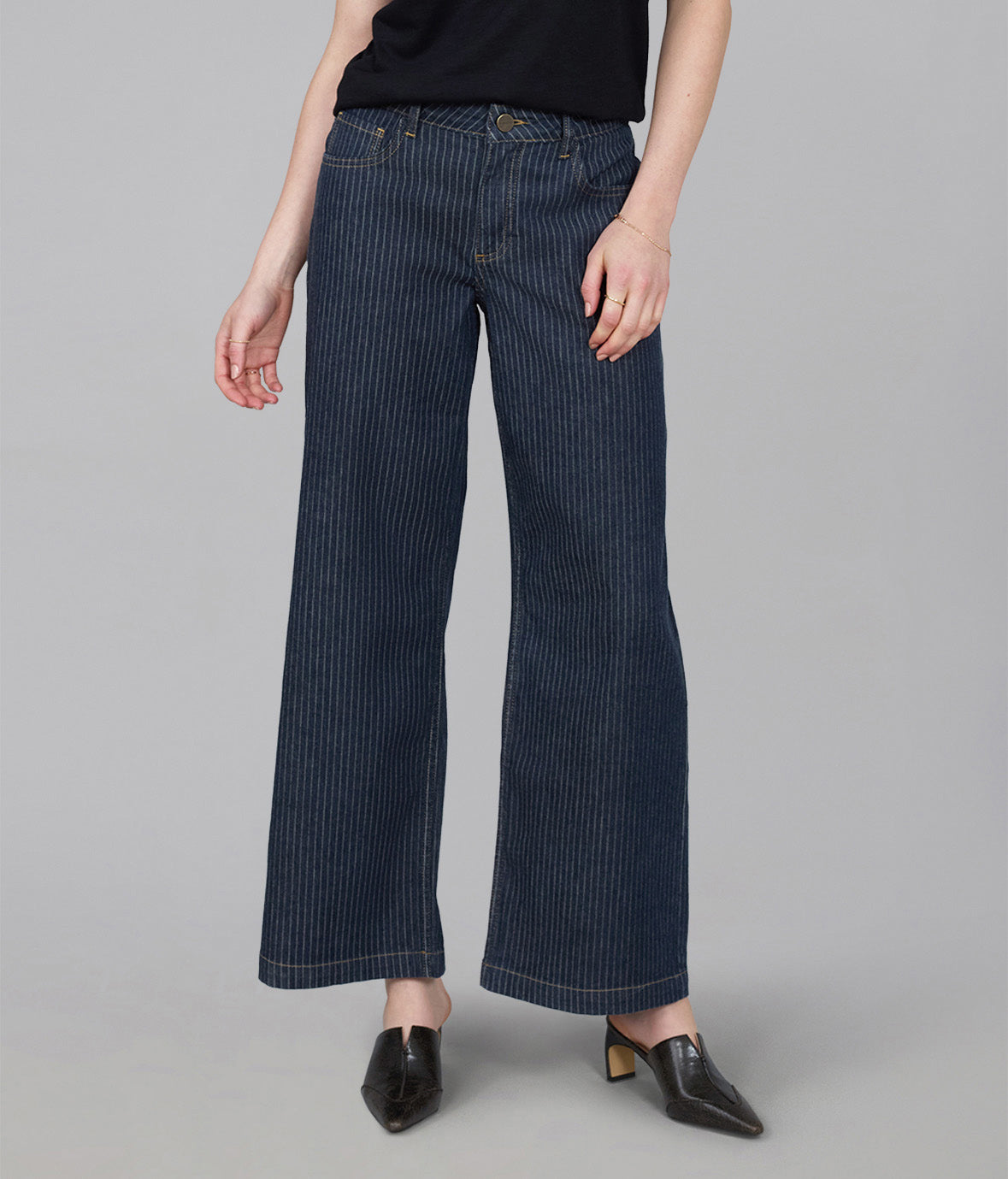 COLETTE-PSB High Rise Wide Leg Jeans
