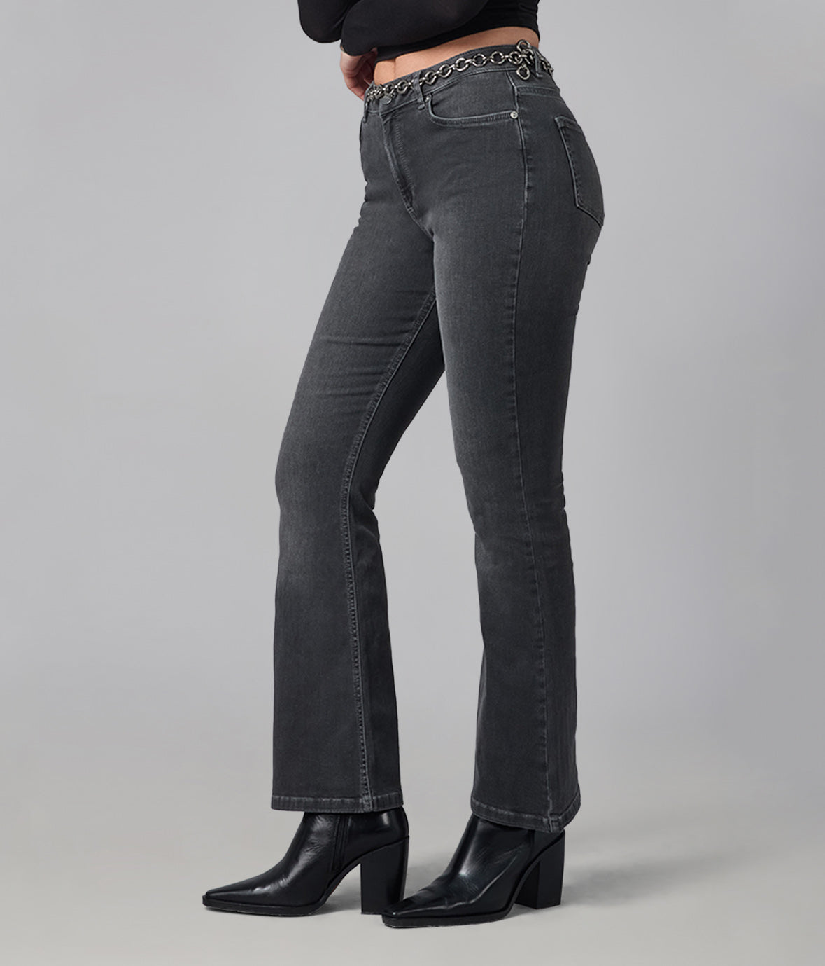 ALICE-GMS High Rise Flare Jeans 32" Inseam