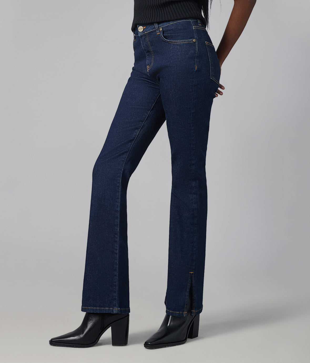 BILLIE-DRB High Rise Bootcut Jeans