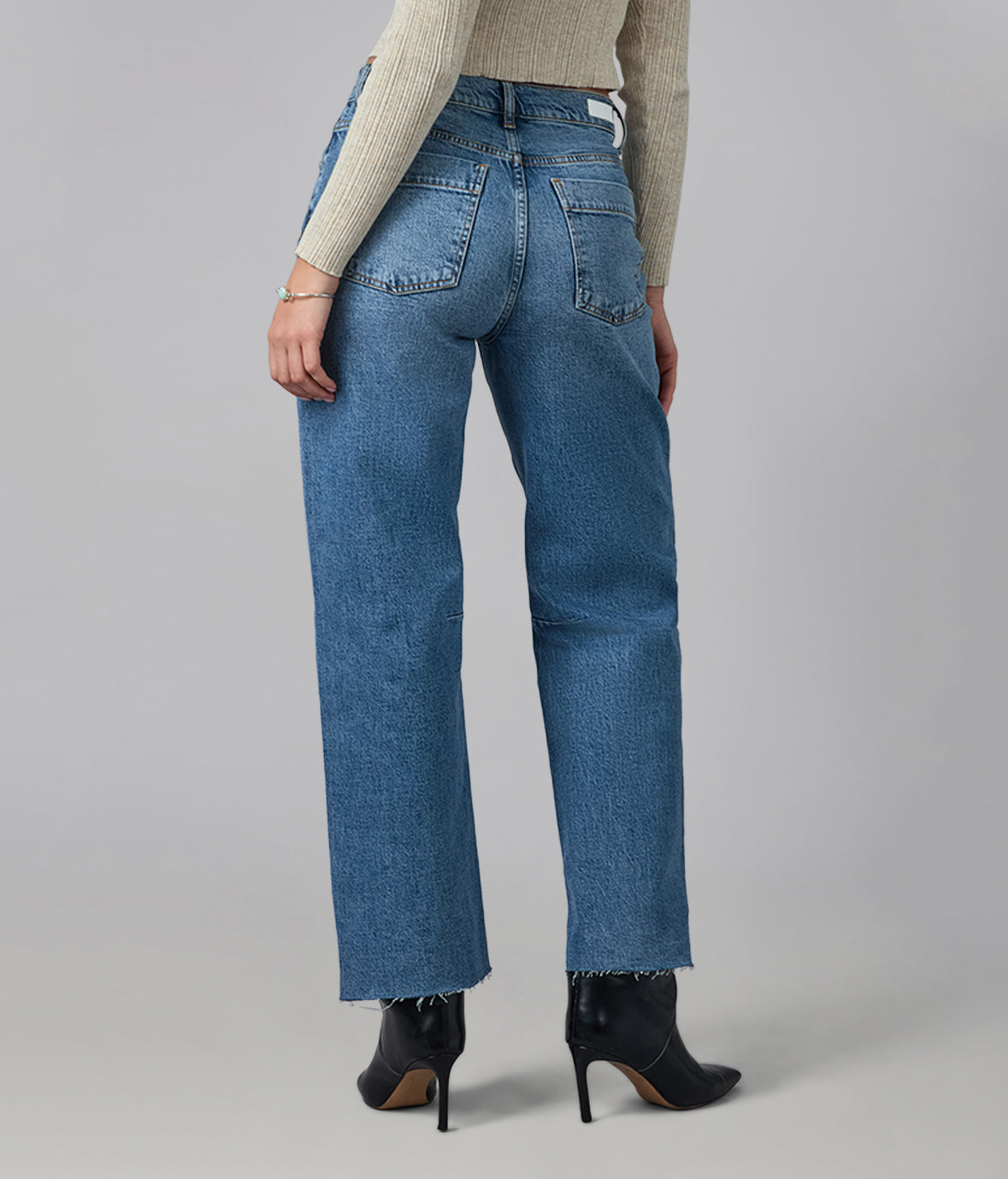 DYLAN-DB High Rise Barrel Jeans 30" Inseam