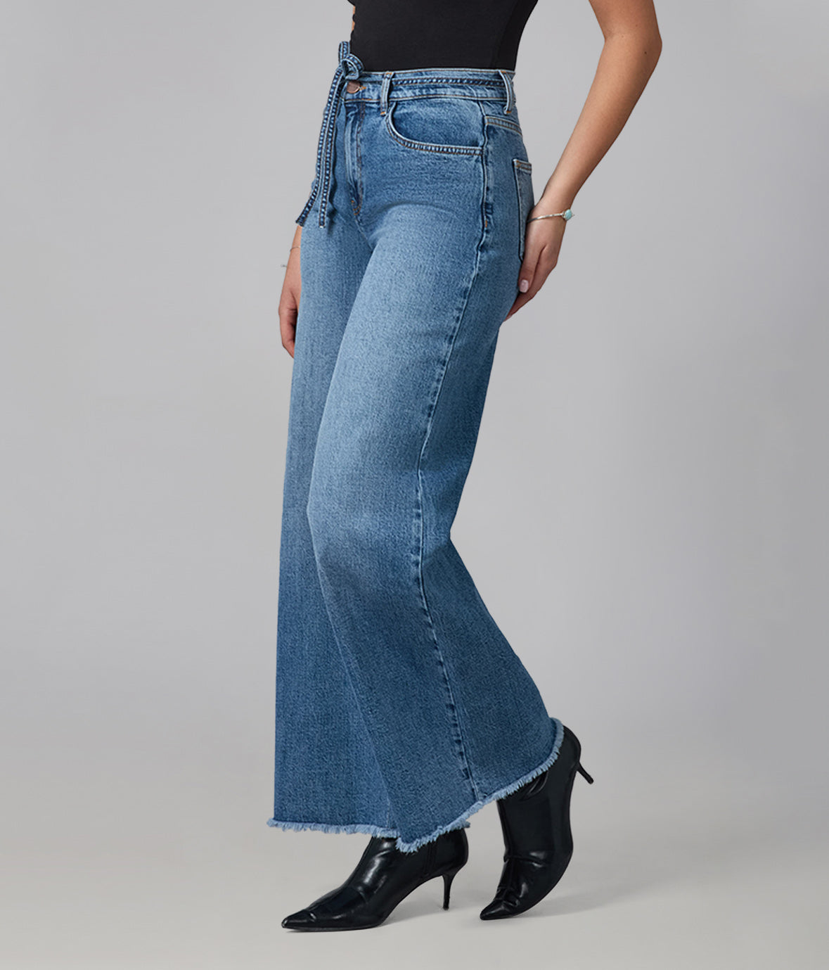 MILAN-DB Ultra High Rise Wide Leg Jeans
