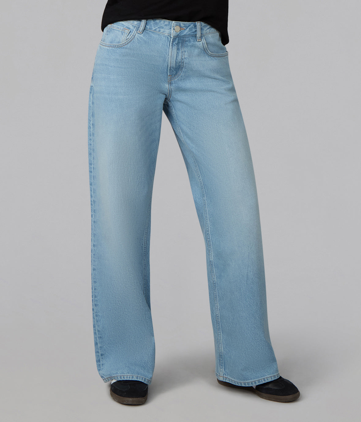 COLETTE-WB High Rise Wide Leg Jeans