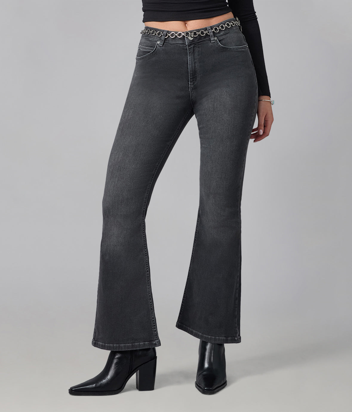 ALICE-GMS High Rise Flare Jeans 32" Inseam