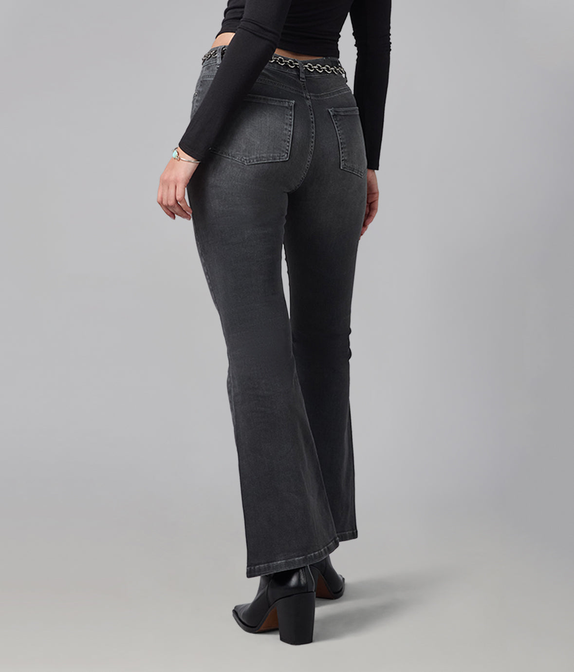 ALICE-GMS High Rise Flare Jeans 32" Inseam