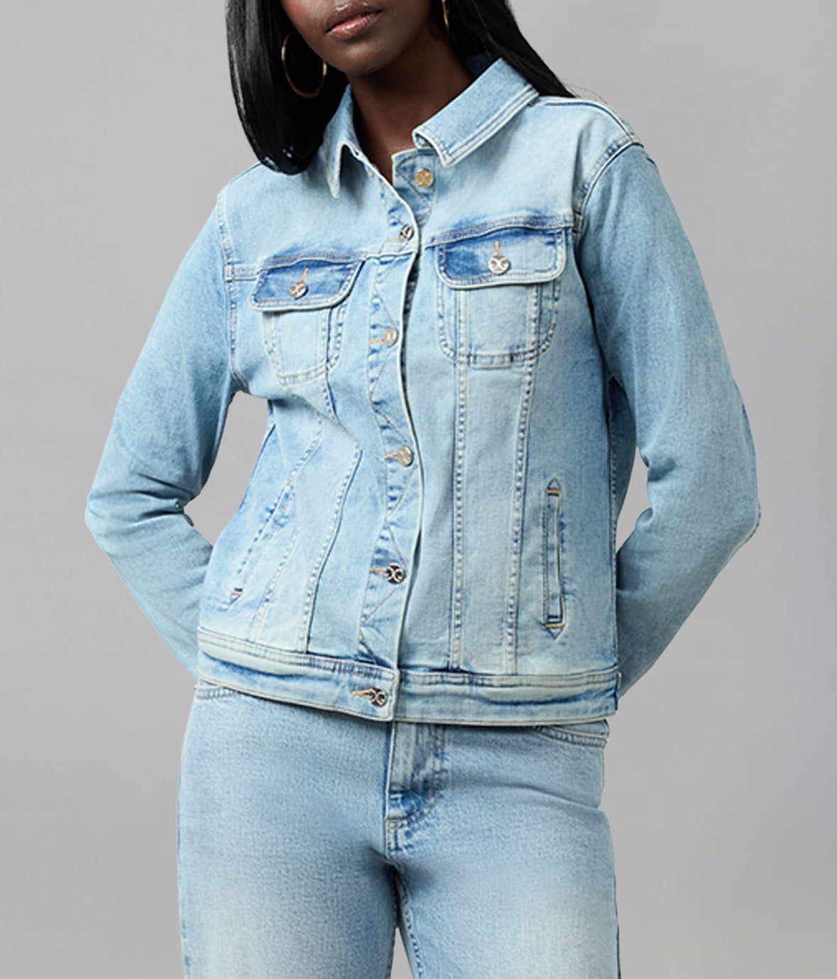 GABRIELLA-WB Classic Denim Jacket
