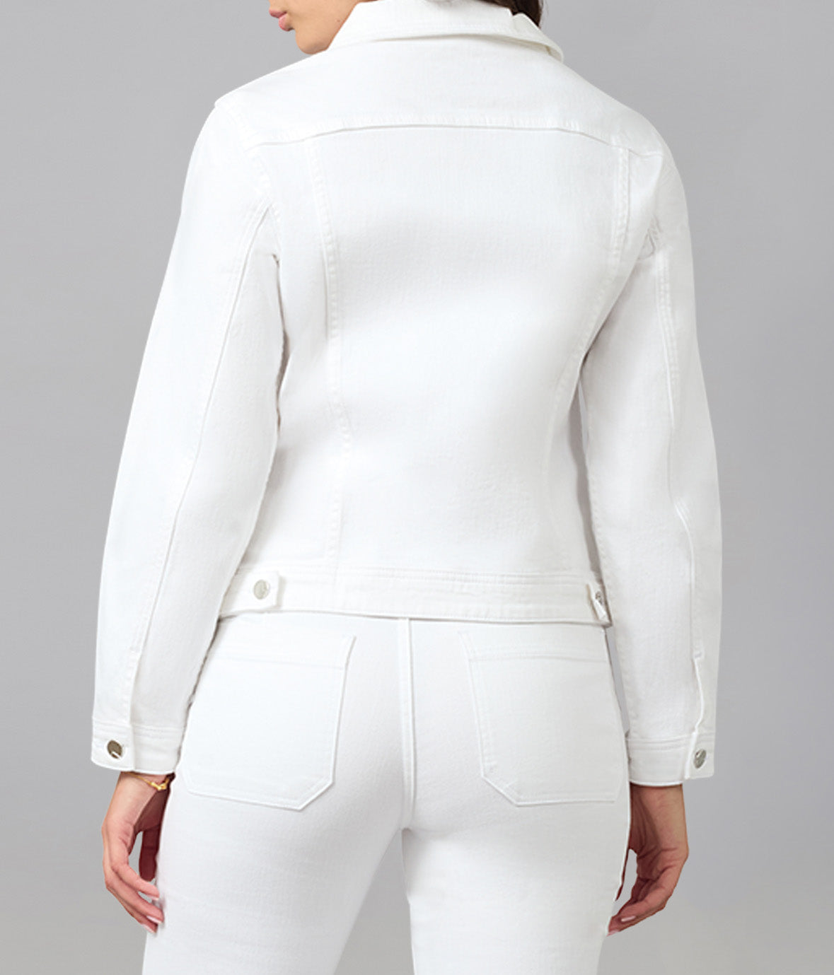 GABRIELLA-WHT Classic Denim Jacket