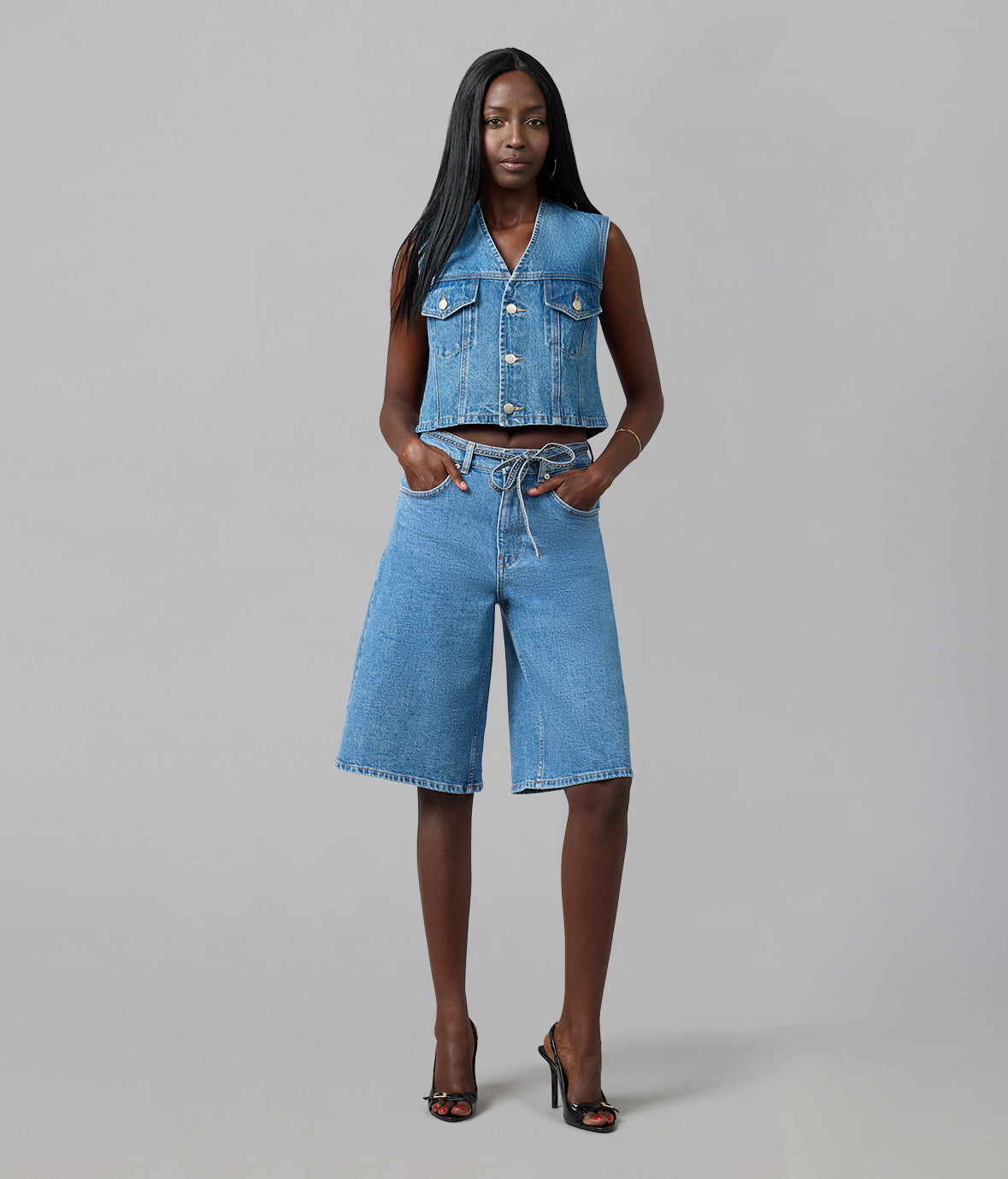 SEVILLE-VN High Rise Gaucho Jeans