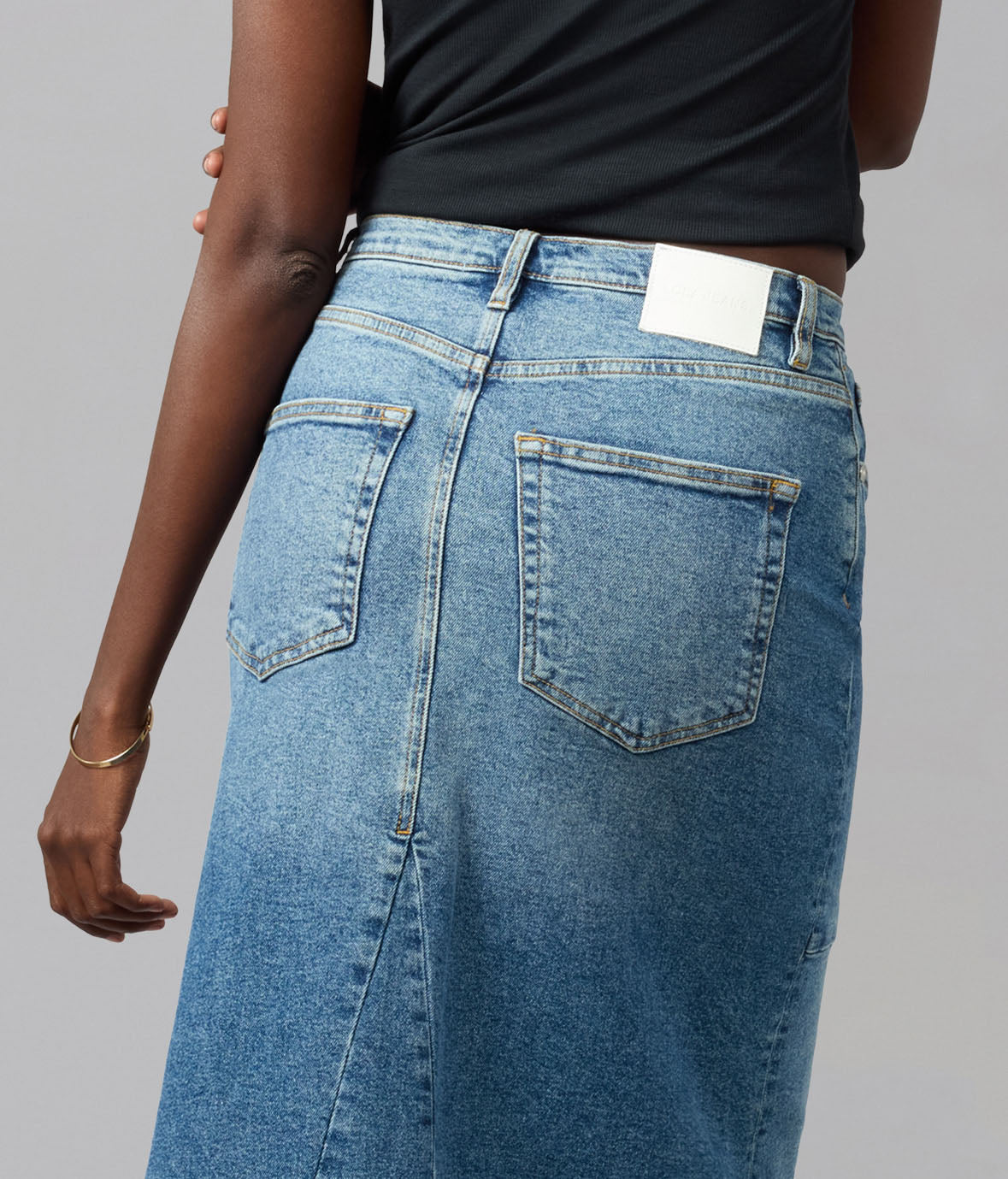 MADLYN-TLT High Rise Maxi Skirt